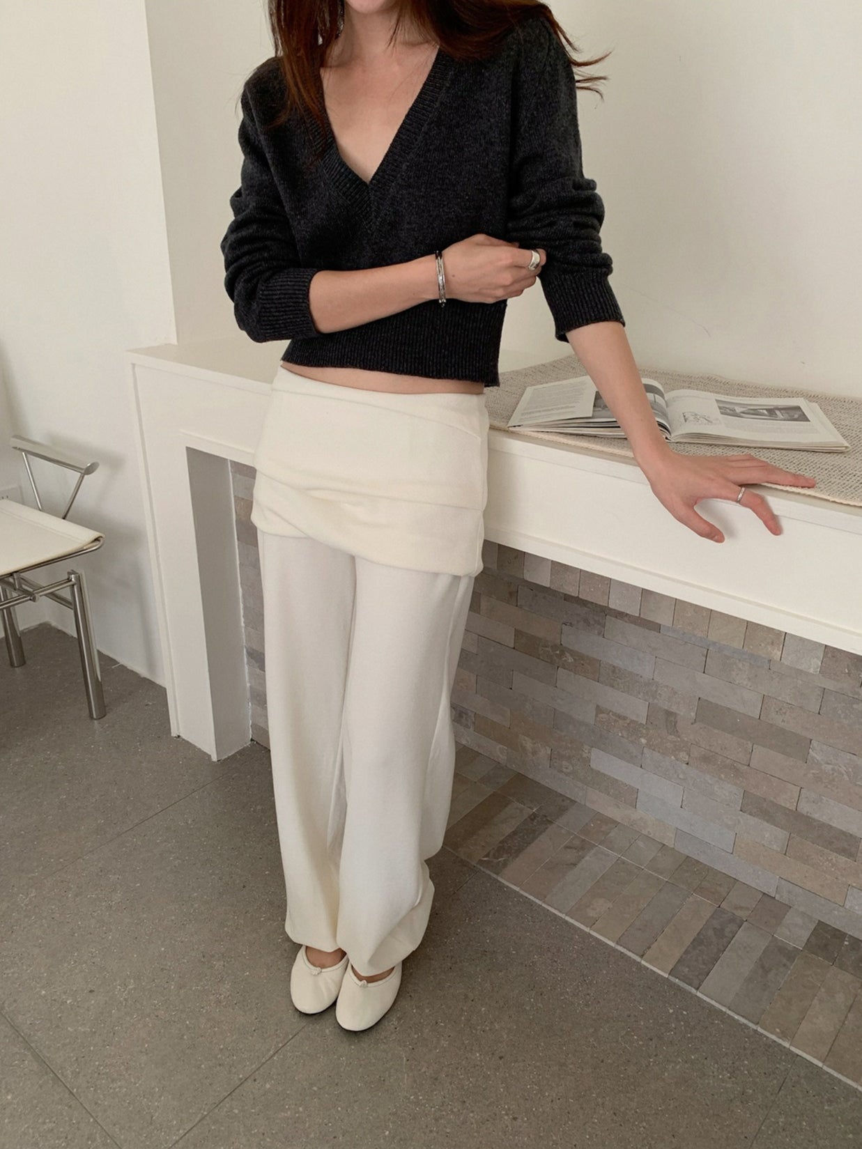 LAYERED KNIT JOGGERS 2466