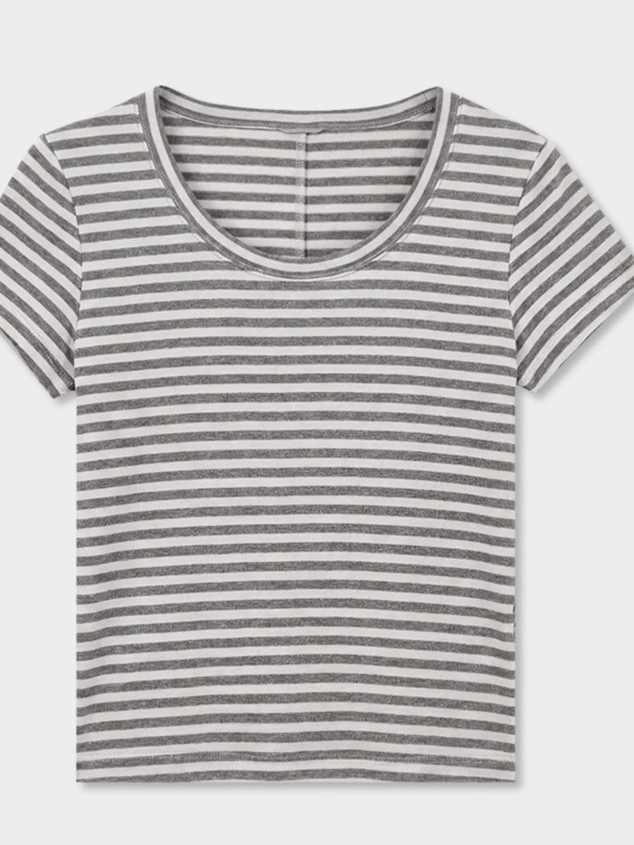 FINE BORDER TEE 2475