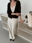 LOOSE ASYM V-CARDIGAN 2464