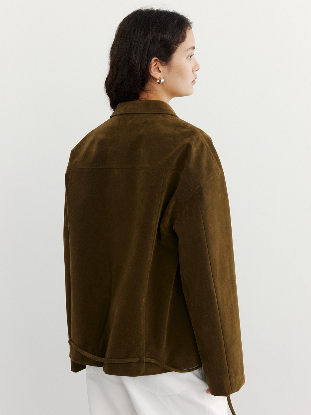 SUEDE HEM LOOP TIE JACKET 2132