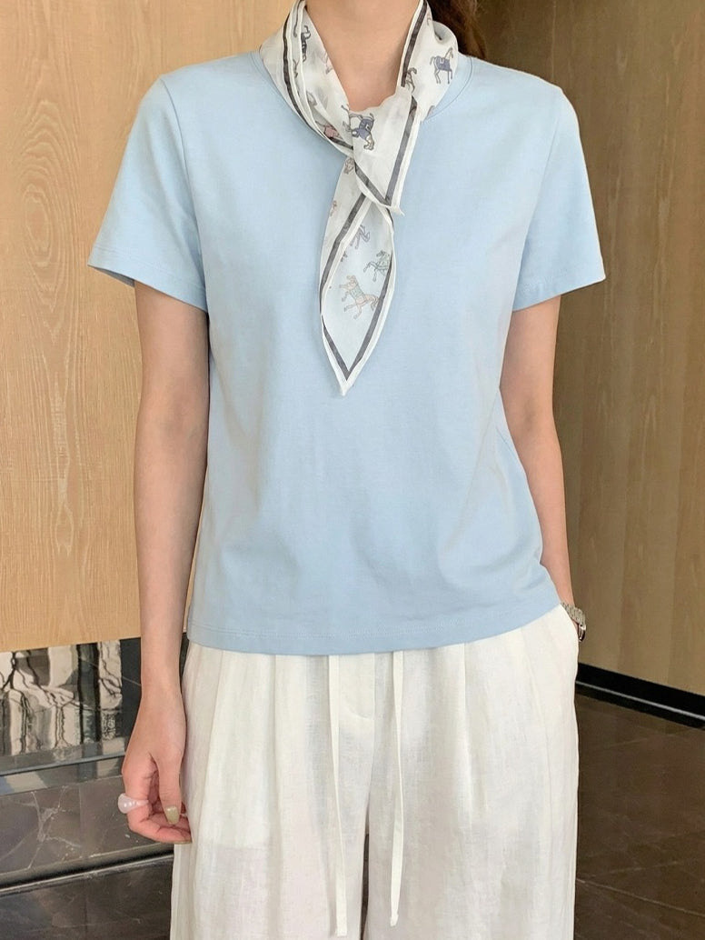 ベーシックスカーフセットTシャツ 2415
