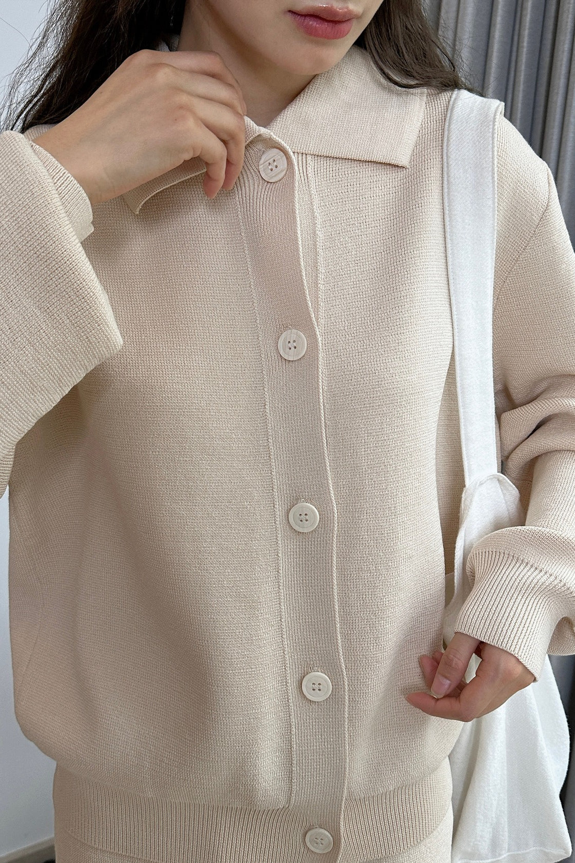 スタンダードカラーニットカーディガン(SETUP) 2249