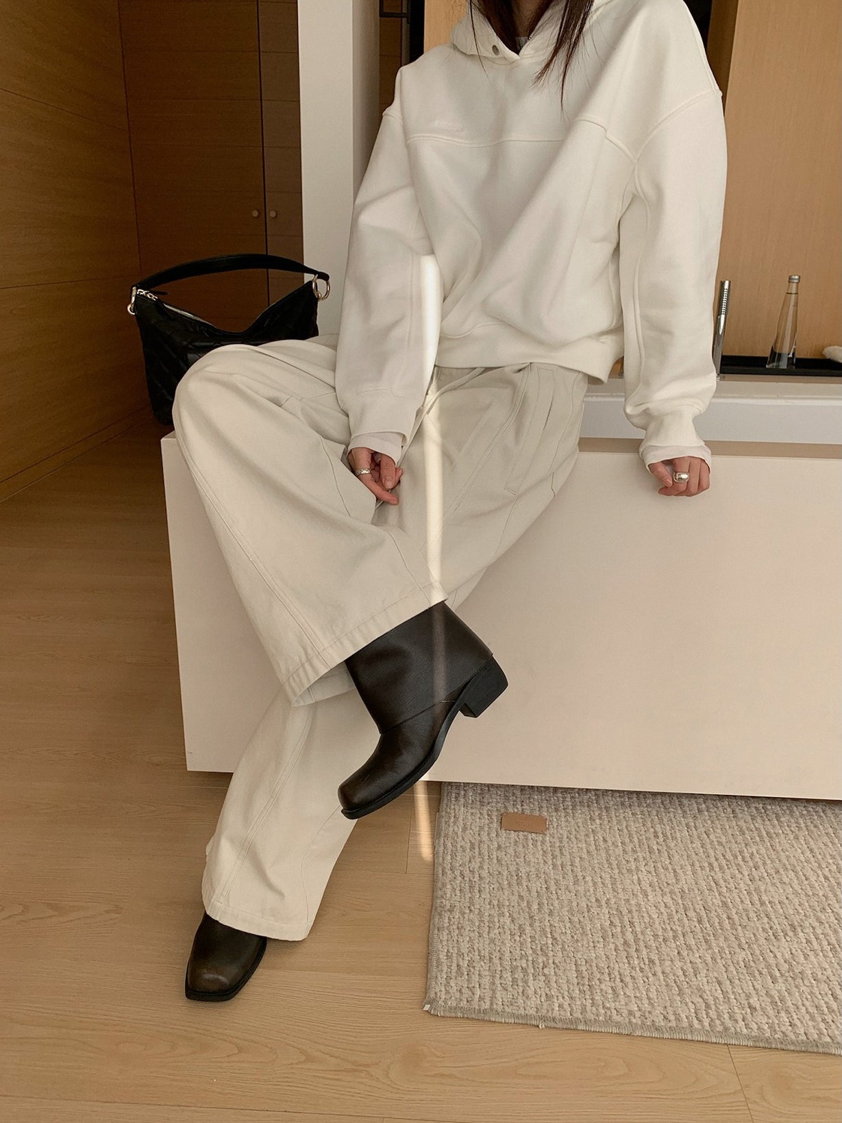 CORD BELT COCOON PANTS 2502