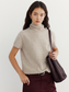 HALF-SLEEVE TURTLENECK KNIT 2126