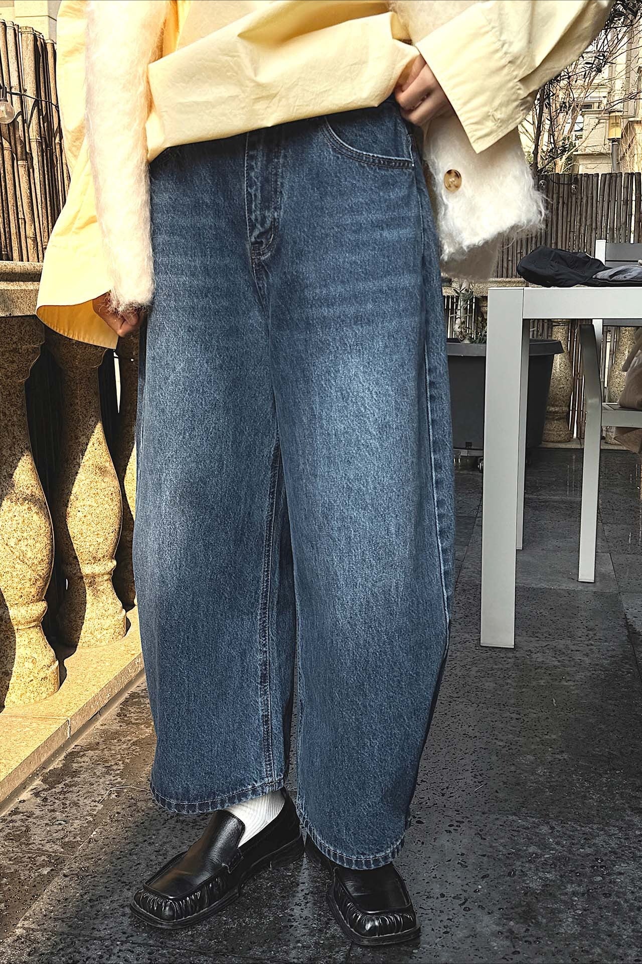 ライトワイドデニムパンツ 2274