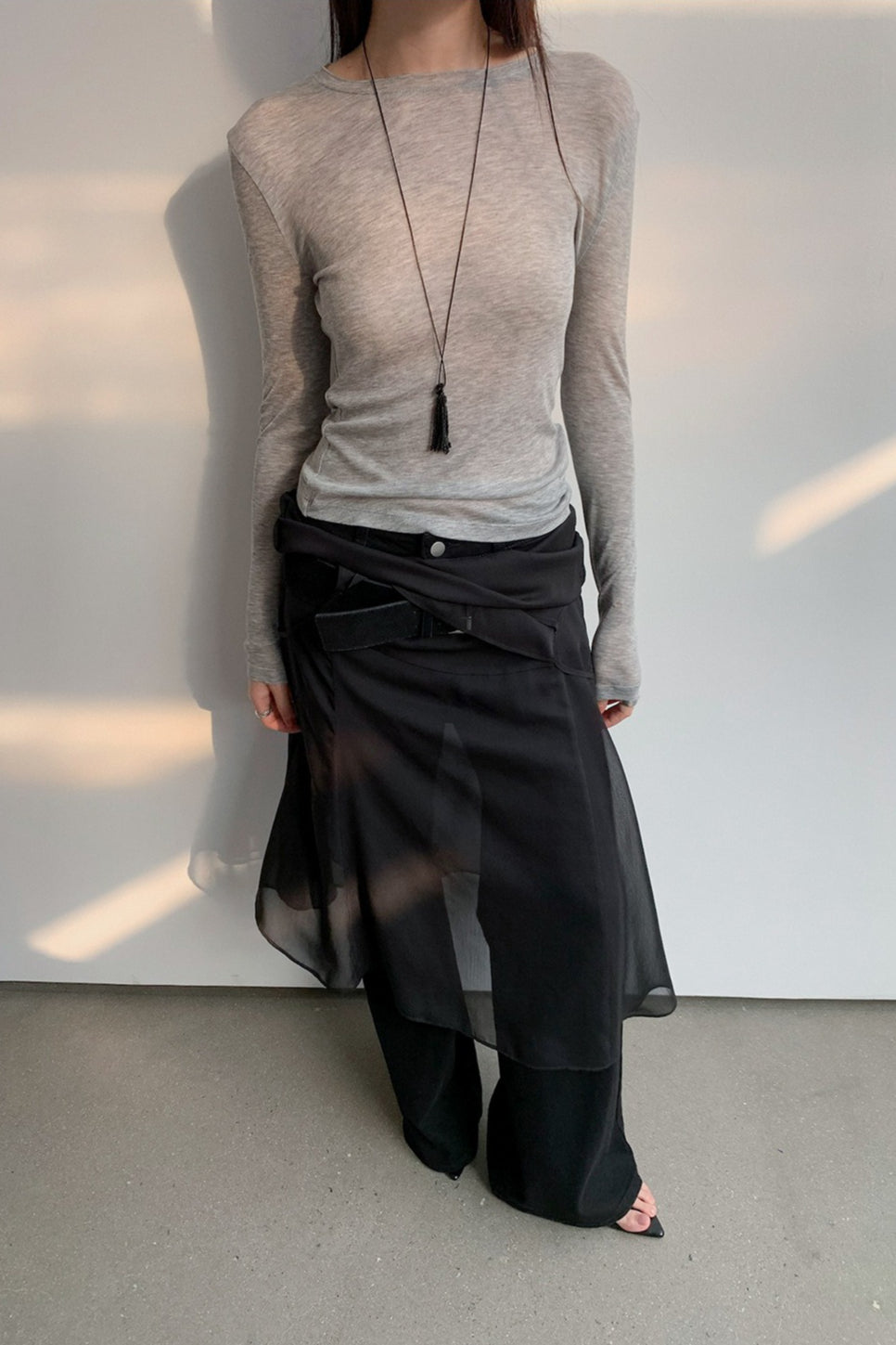 MULTI COLOR SHEER TOP 2307