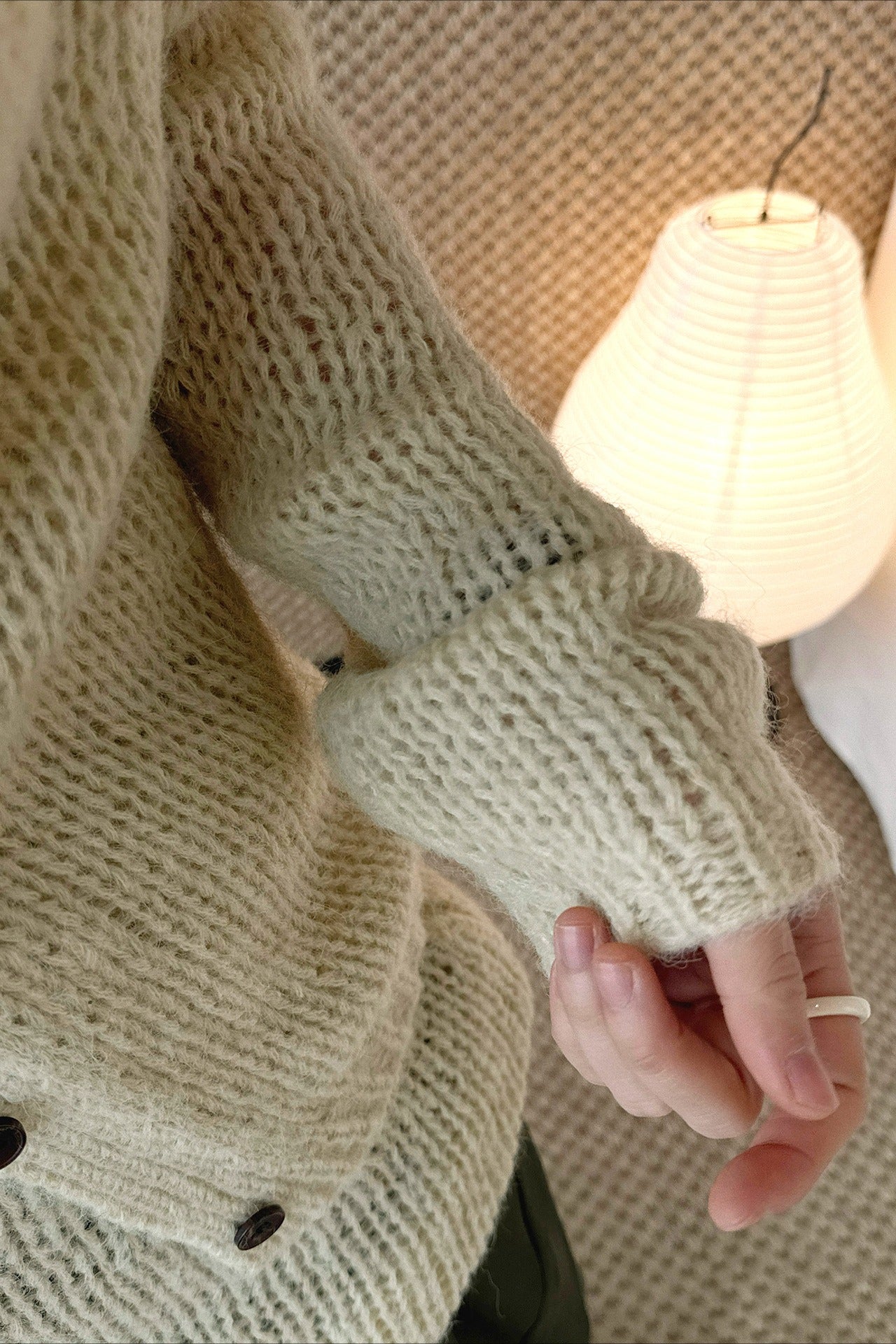 透かし編みニットアンサンブル 2273