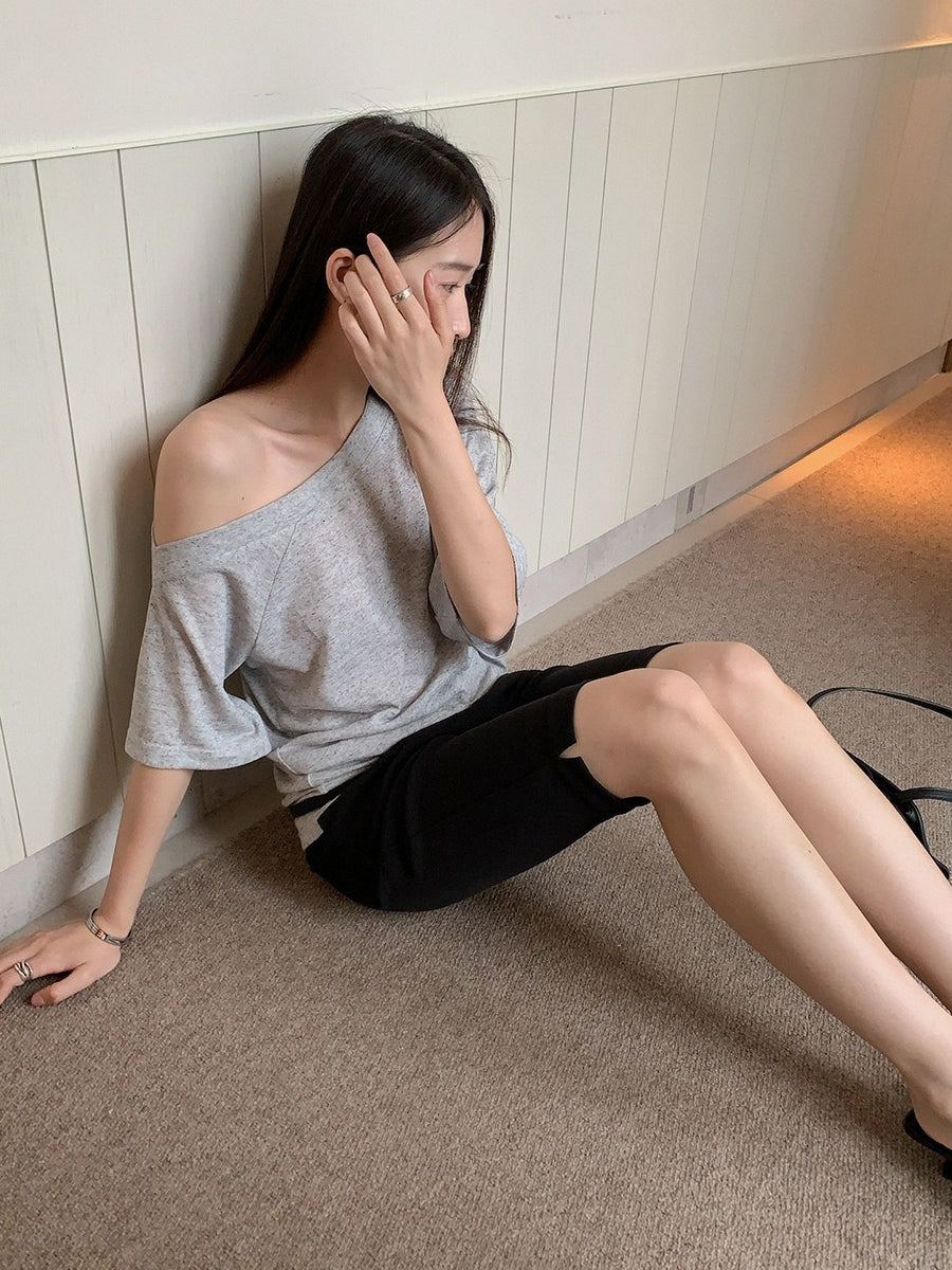 ワンショルダールーズトップス 2344