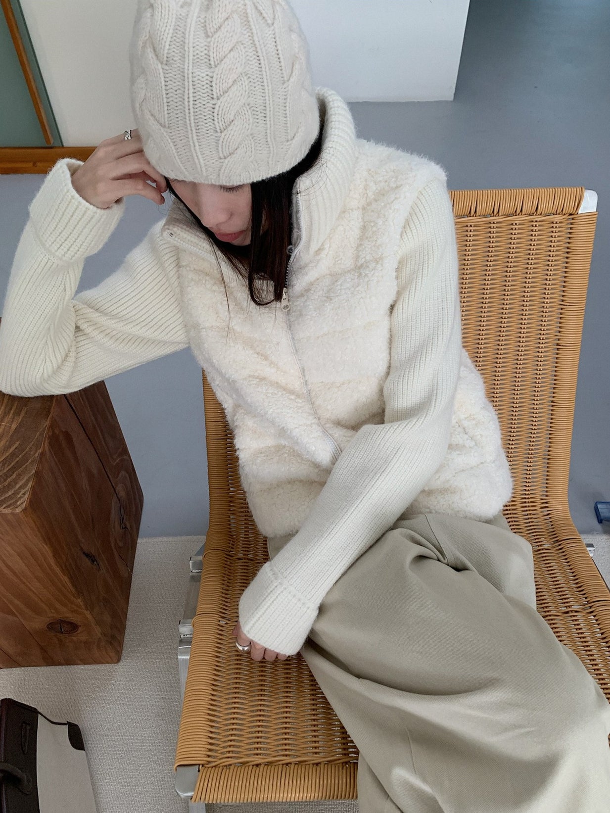 BOA COMBI KNIT JACKET 2523