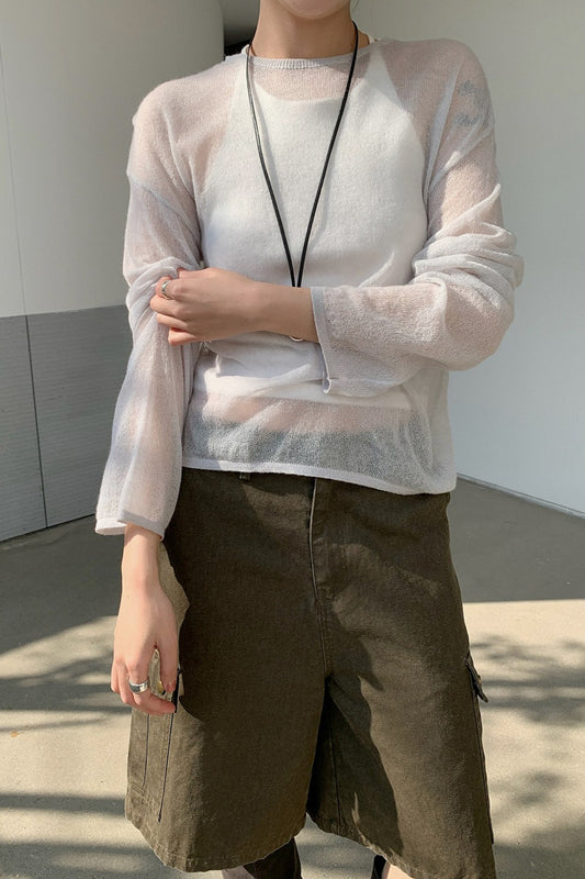 SEE THROUGH SUMMER KNIT 2298