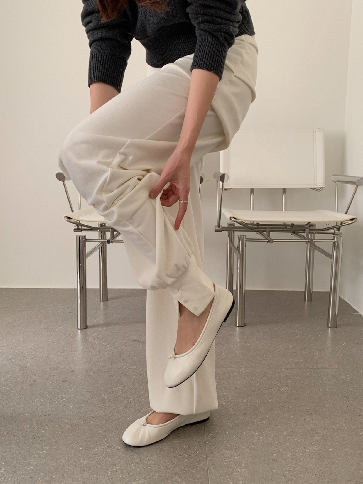 LAYERED KNIT JOGGERS 2466