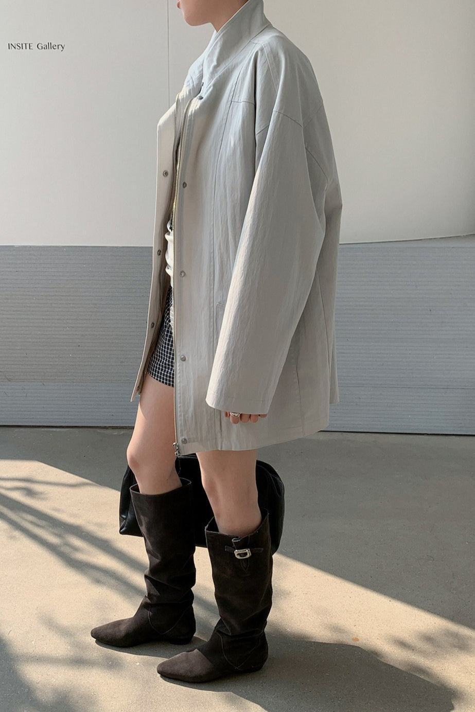 OVERSIZED STAND COLLAR JACKET 2321