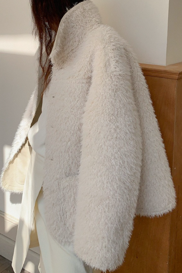 リバーシブルフェイクムートンコート 2218