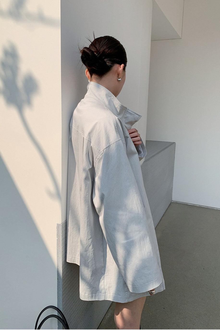 OVERSIZED STAND COLLAR JACKET 2321