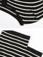 LACE-UP STRIPE KNIT 2489
