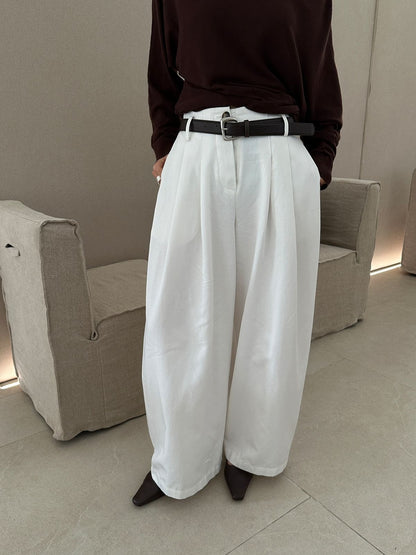 BELTED WIDE PANTS 2483