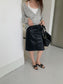 MOHAIR DEEP V-NECK KNIT 2465