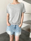 ボートネックTシャツ 2074