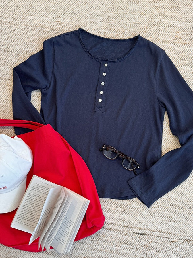 STRIPED HENLEY TOP 2472