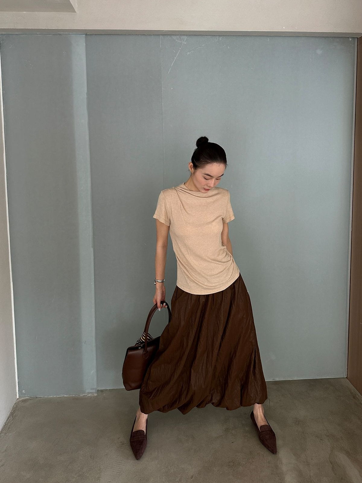WASHER LEATHER SKIRT 2485