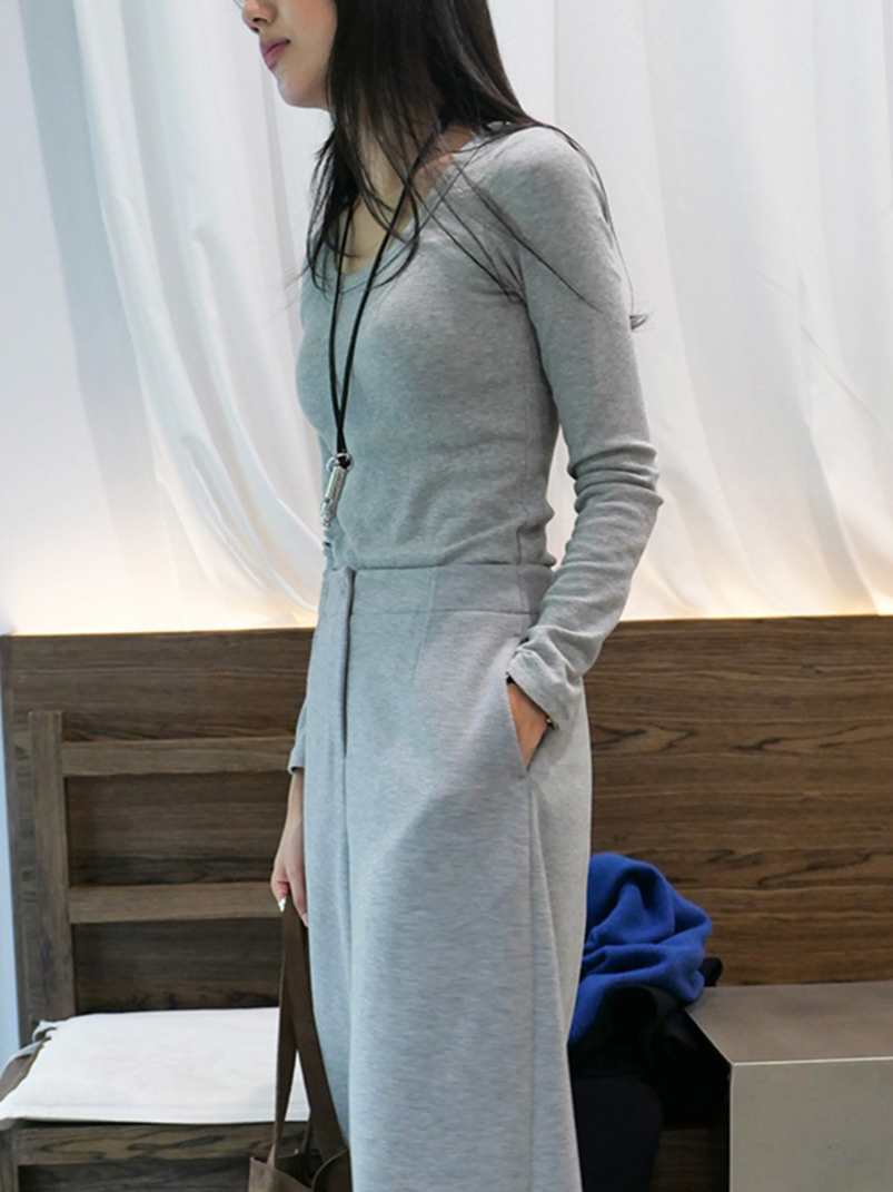 カップ付きロングTシャツ 2190