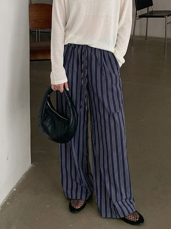 ストライプストレートパンツ 2412