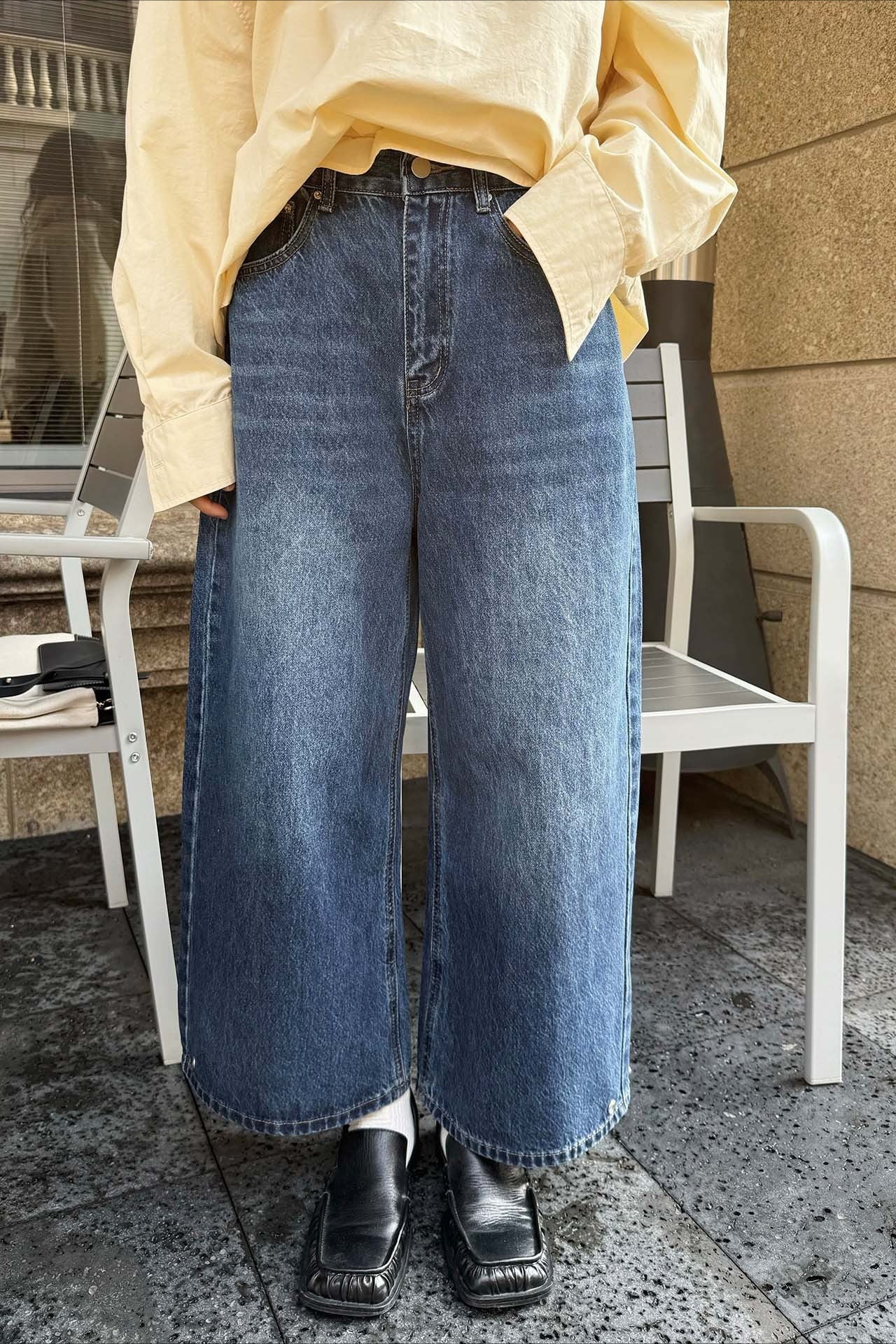 ライトワイドデニムパンツ 2274