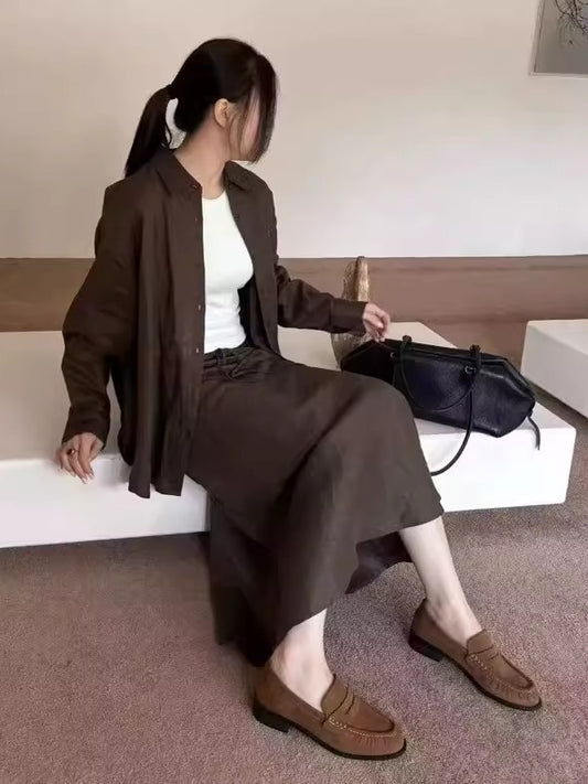 ベーシックラウンドトゥローファー 2324