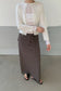 WRAP DETAIL LONG SKIRT 2308