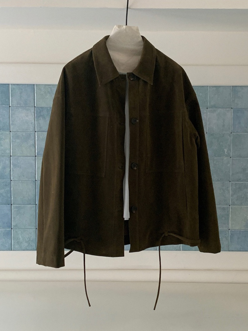 SUEDE HEM LOOP TIE JACKET 2132