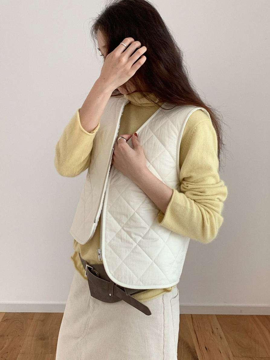 ルーズハイネックカラーニット 2200