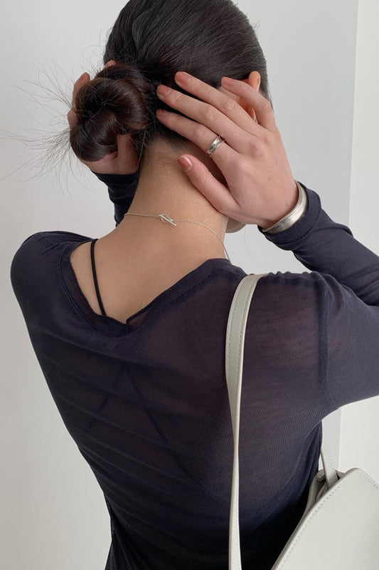 MULTI COLOR SHEER TOP 2307