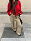 SCARF ACCENT SWEAT 2481