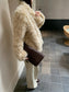 FLUFFY ECO FUR COAT 2501