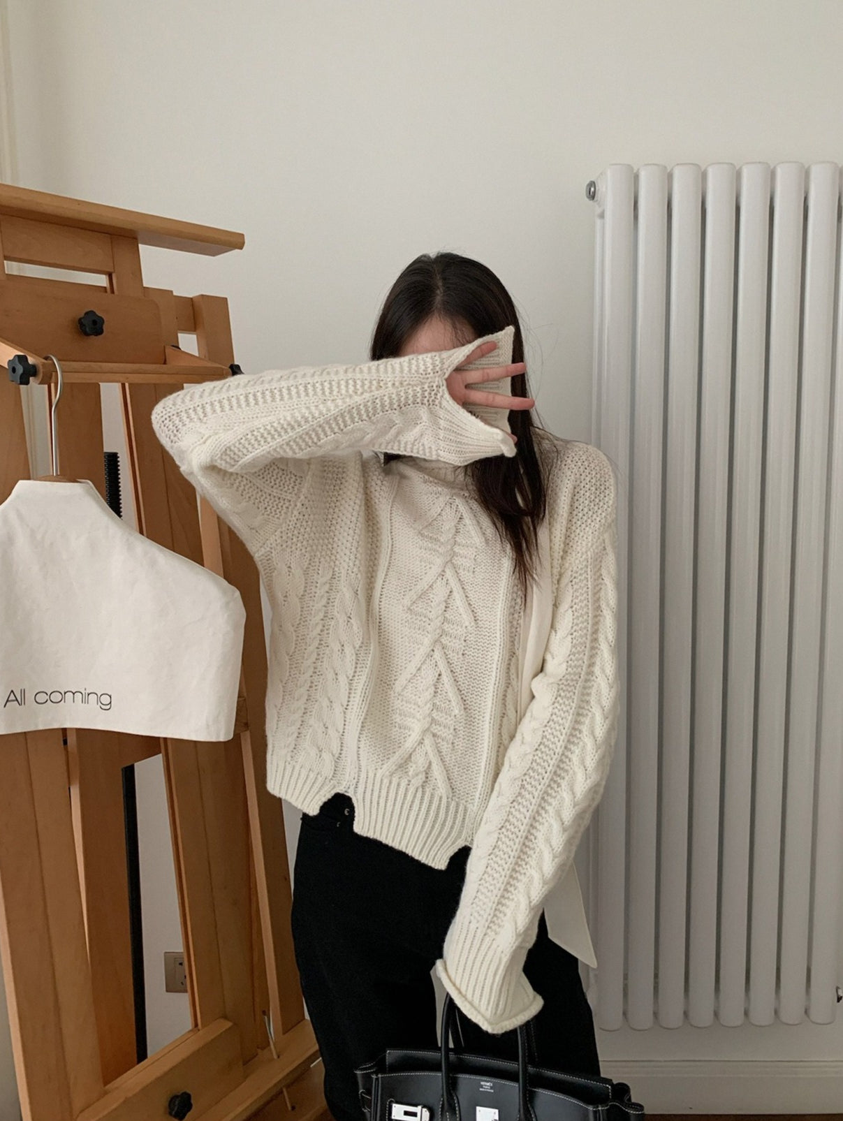 LAYERED LIKE CABLE KNIT 2500