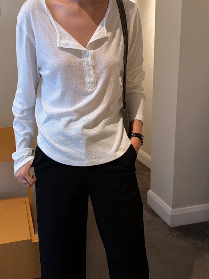 STRIPED HENLEY TOP 2472