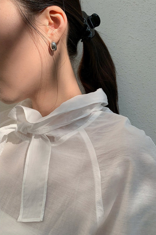 TIE SHEER BLOUSE 2316