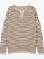 LACE-UP STRIPE KNIT 2489