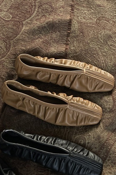 ギャザーフラットシューズ 2280