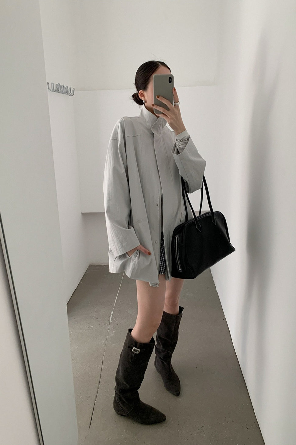 OVERSIZED STAND COLLAR JACKET 2321