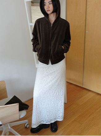 レースロングスカート 2196