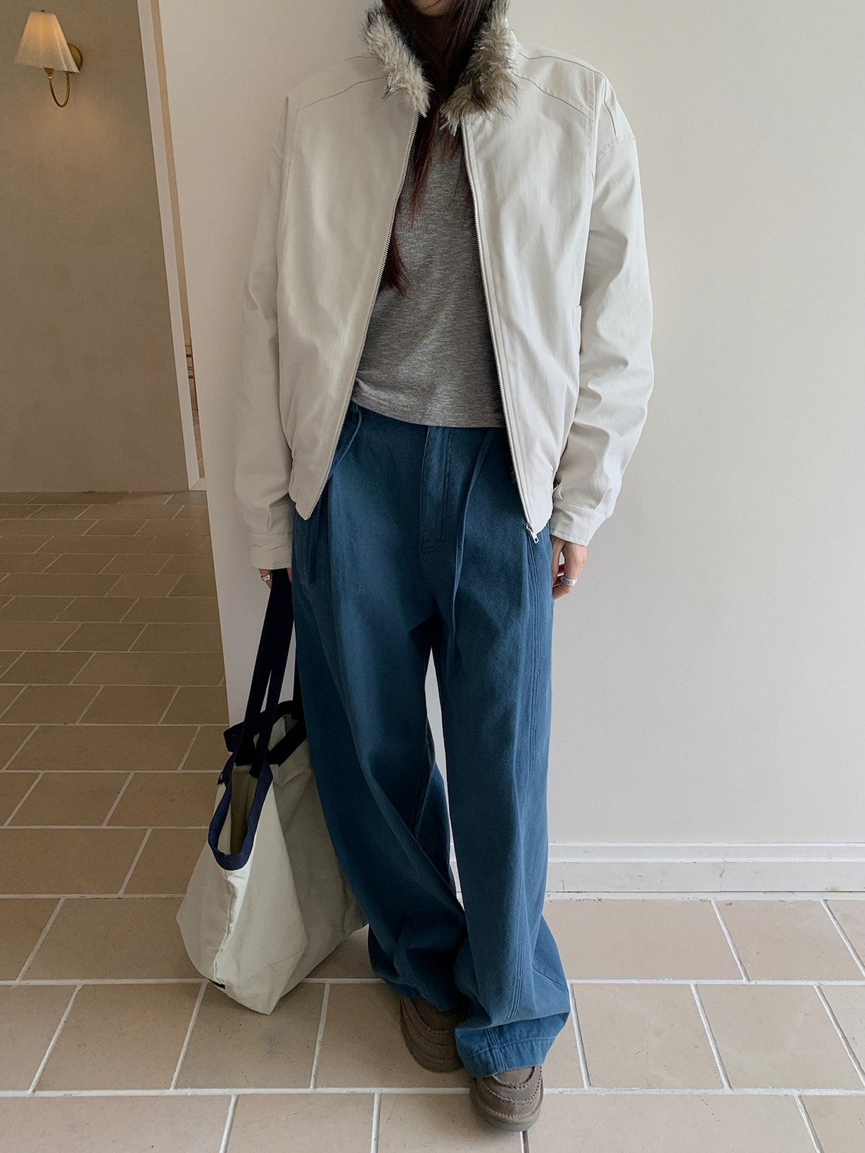 CORD BELT COCOON PANTS 2502