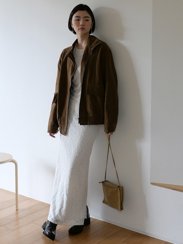 レースロングスカート 2196