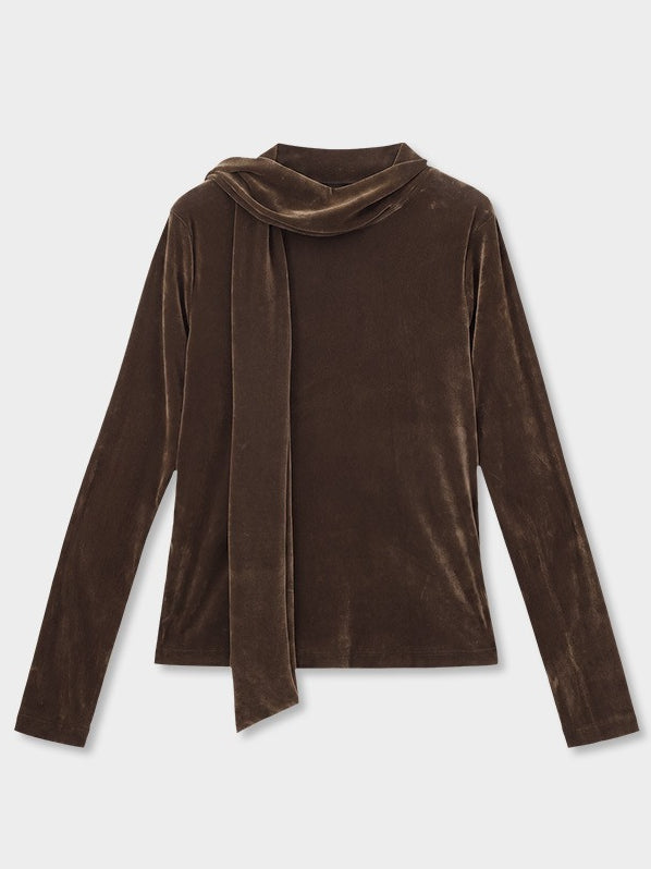 VELVET TIE TOP 2476