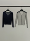 LAYERED SHEER COLLAR TOP 2124