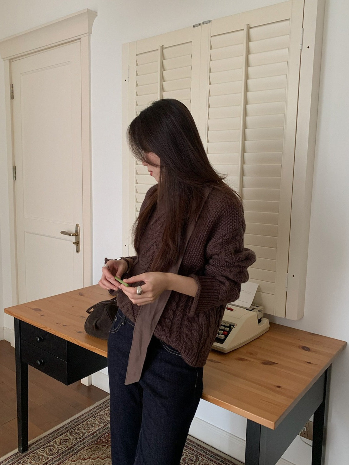 LAYERED LIKE CABLE KNIT 2500