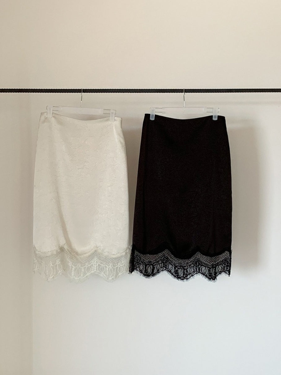 SILKY LACE FRENCH SKIRT 2452