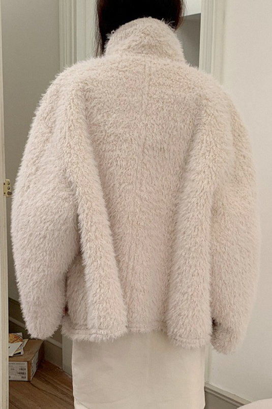 リバーシブルフェイクムートンコート 2218