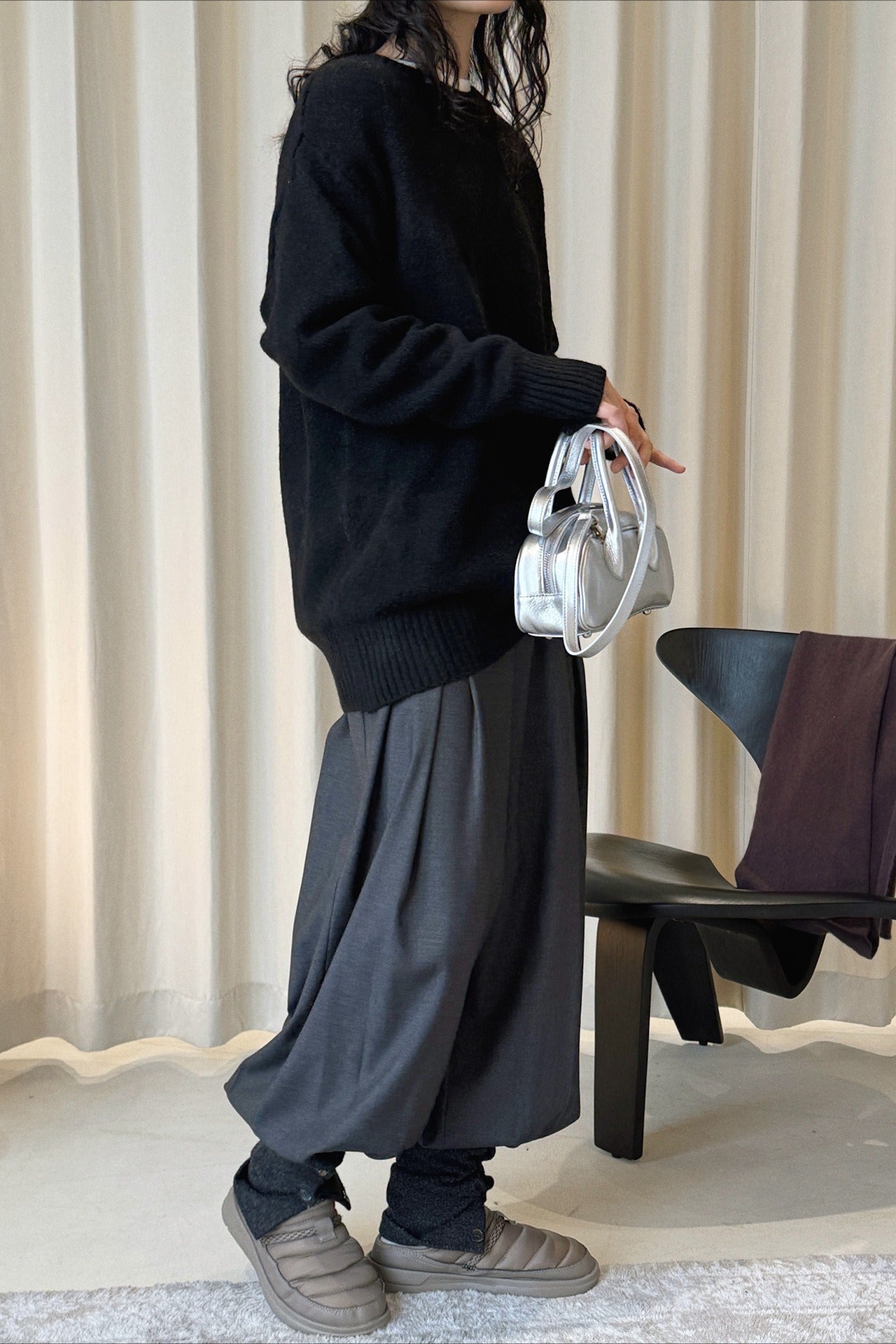 ニットトップ ショートパンツ セットアップ 2266