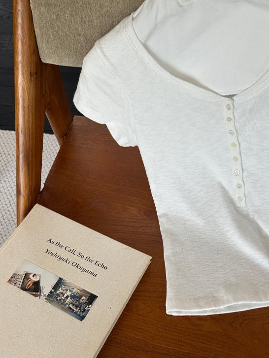 ヘンリーネックショートTシャツ 2380